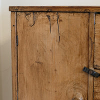 Scratch Built Pine Cupboard With Four Varied Drawers