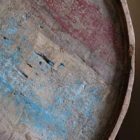 Vintage painted tub tables made from timber staves