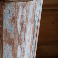 Vintage painted tub tables made from timber staves