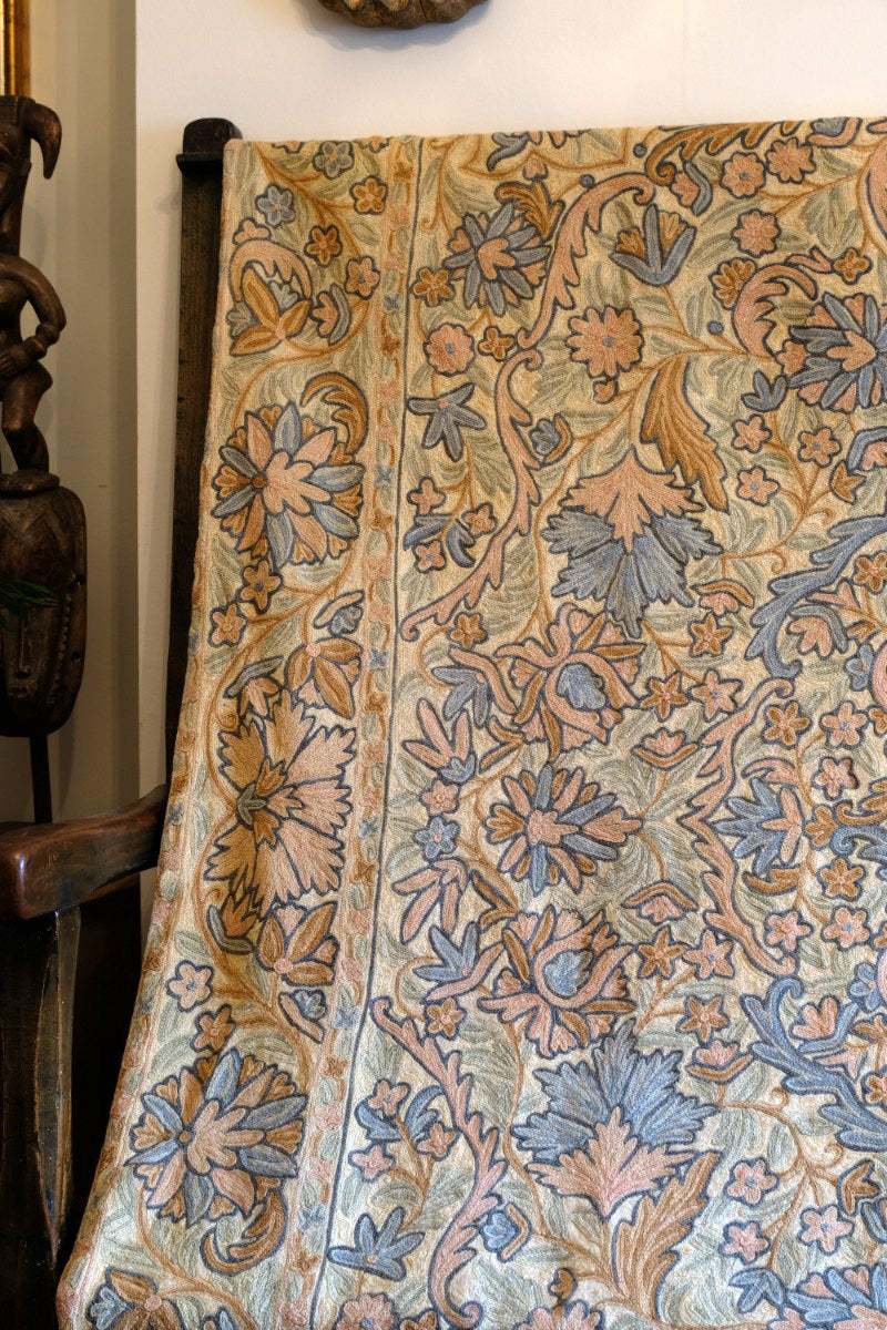 Handmade tapestry in the manner of William Morris