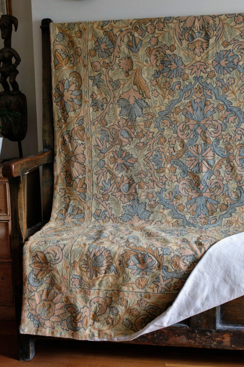 Handmade tapestry in the manner of William Morris