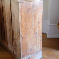 Antique pine chest of graduated drawers