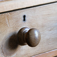 Antique pine chest of graduated drawers