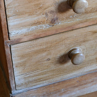 Antique pine chest of graduated drawers