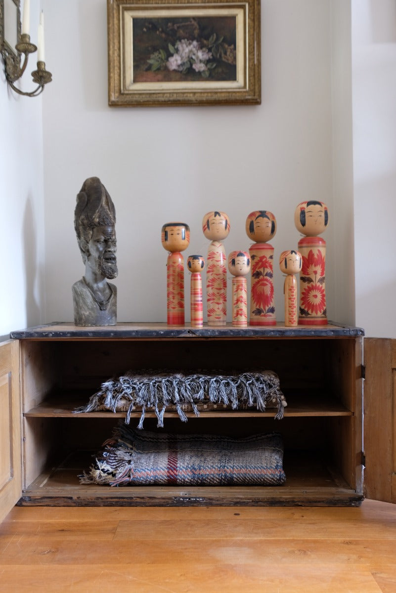 Industrial Iron Clad Scratch Built Pine Travelling Cupboard