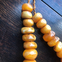 Vintage Amber Necklace With Graduated Beads