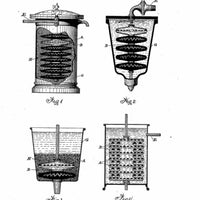 Large Copper Conical Planter on Cast Iron Stand Antique - Stamped with “3M MAIGNENS Patent”, this item bears the mark of P. A. Maignen’s original filtering invention, filed June 4 1889 (Serial No. 313,068). 