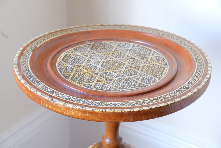 Islamic Style Inlaid Lace Makers Candle Table