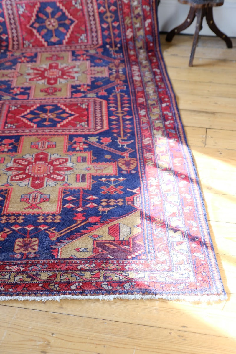 Vintage Kordi Hand Made Wool Rug Runner