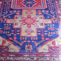 Vintage Kordi Hand Made Wool Rug Runner