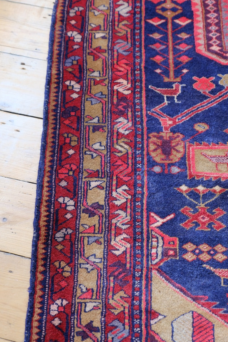 Vintage Kordi Hand Made Wool Rug Runner