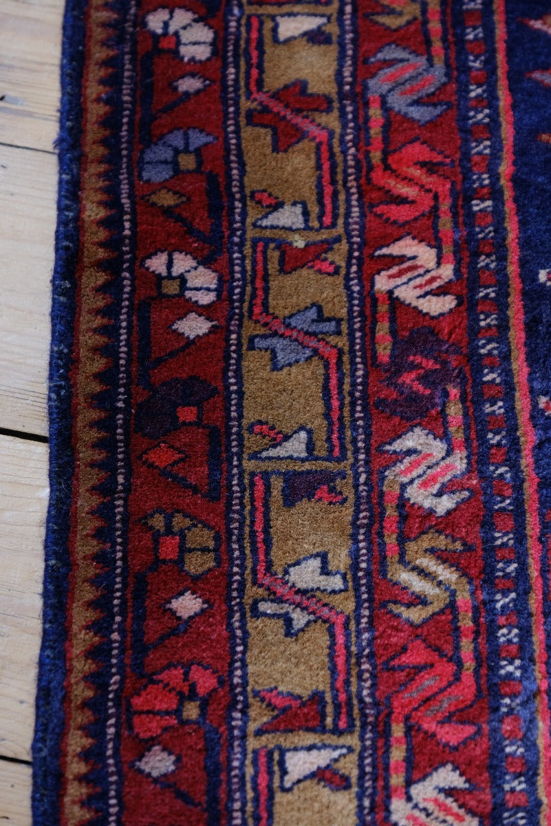 Vintage Kordi Hand Made Wool Rug Runner