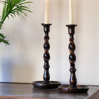 18th Century French Ebonised Fruitwood Table With Cabriole Legs & Hoof Feet