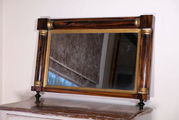 19th Century William IV Rosewood And Gilt Overmantel Mirror